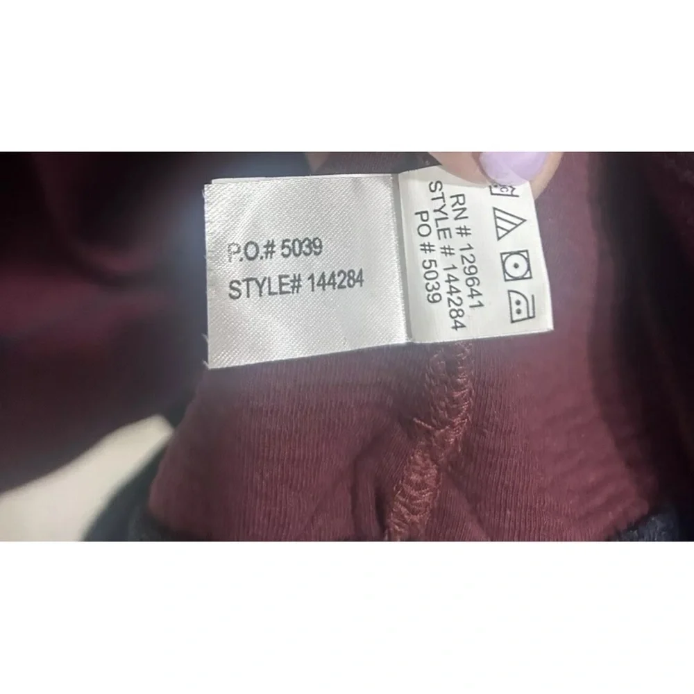 Carbon 2 Cobalt Men’s XL 1/4 Button Burgundy Sweater Pullover  #144284